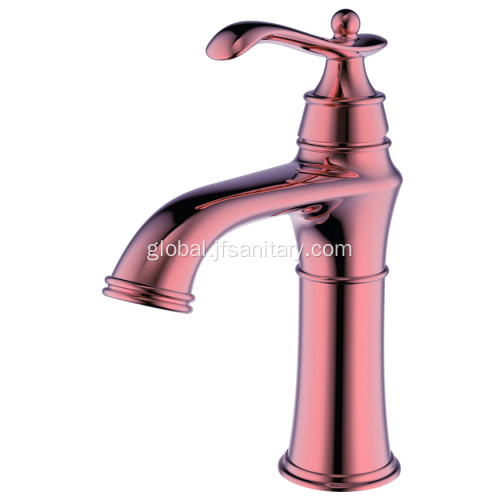  Rose Gold Mixer Quality Restroom Vintage Basin Faucet Tap Set Factory
